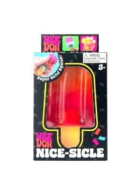 Nee Doh Nice-Sicle Popsicle Squishy Toy - Pink Red Orange NEEDOH New Sealed